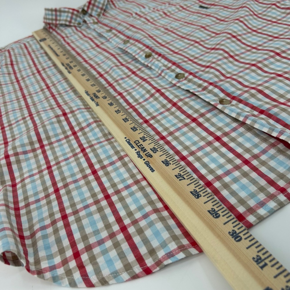 Columbia Mens Plaid Short Sleeve Button Down Shirt XL AM9132 Regular Fit - Picture 6 of 9